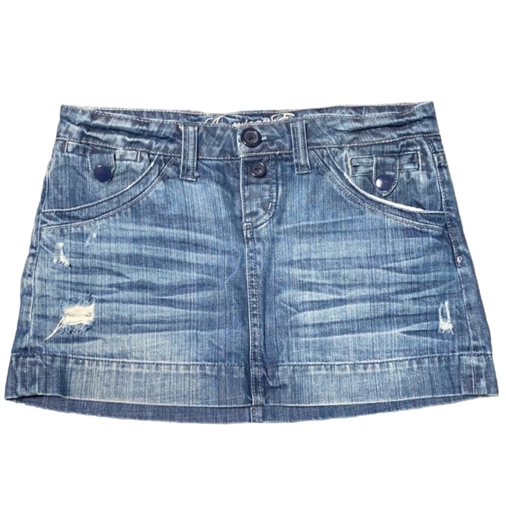 y2k vintage American Eagle Outfitters Blue Denim Mini Skirt